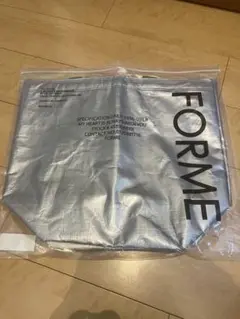 forme クーラートートバッグ シルバー×グリーン