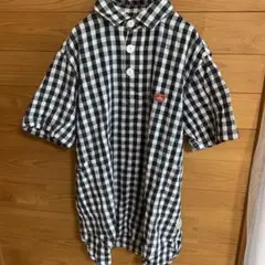 新品　IittIeDARLINGリトルダーリンギンガムチェック長袖シャツ　M