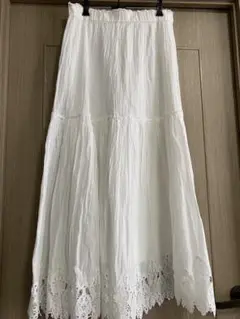ZARA レースロングスカート