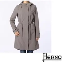 HERNO ヘルノ レディース モッズコート グレー スプリングコート
