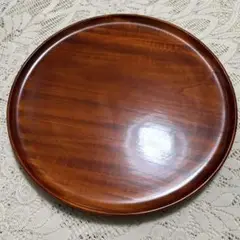 直径57cm　宮島土産　丸盆　茶盆　煎茶道具　茶道具　お盆　宮島細工　木工ろくろ 直径32cm 宮島土産 丸盆 茶盆 煎茶道具 茶道具 お盆 宮島細工