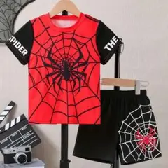 スパイダーマン セットアップ ハーフパンツ Tシャツ パジャマ コスプレ