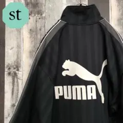 に値下げ！ 《希少》プーマ PUMA☆ジャージ M 胸ロゴ ネイビー J546