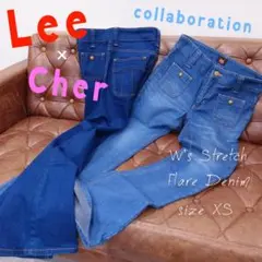 Lee × Cher ローライズフレアブーツカットデニム XS