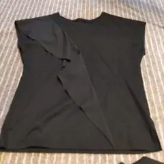 23区　フレンチスリーブ　Tシャツ　黒　サイズ32　新品　未使用　フリル