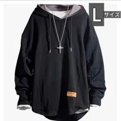 【美品】Poperdision★パーカー★ブラック★L★トレーナー★フード付き
