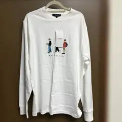BEAMS HEART刺繍　長袖Tシャツ M 白