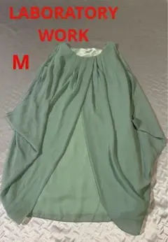 B37 LABORATORY WORK ペパーミント　 M ドレス　シフォン