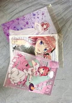アニメキャラクター クリアファイル 3枚セット 二乃メイン 五等分の花嫁