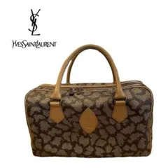 YVES SAINT LAURENT ヴィンテージ ミニボストンバッグ ジラフ柄
