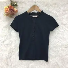 ★ORIHICA★オリヒカ シフォンフリル トップス 【M】 半袖 オフィス