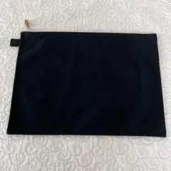 未使用品 HERMES ボラボラ フラット ポーチ 黒 GM ブラック