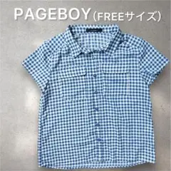 PAGEBOY ギンガムチェック シャツ ブラウス FREEサイズ