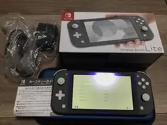 【美品】Nintendo Switch Lite グレー 本体　箱あり