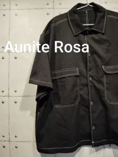 アンティローザ Auntie Rosa トップス シャツ 半袖 黒 Mサイズ