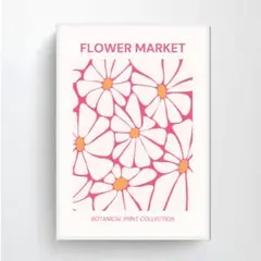 07.FLOWER MARKET　ボタニカル　北欧　インテリア　アートポスター