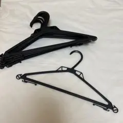 【15本】黒 プラスチックハンガー