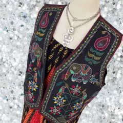 エスニック 刺繍ベスト チチカカ マライカ チャイハネ アミナ パナマボーイ