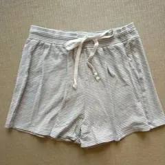 ボーダー　ショートパンツ ドローコード付き　１６０