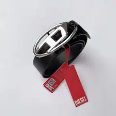 DIESEL ディーゼル ブラック レザーベルト サイズ 100