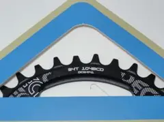 DECKAS ナローワイドチェーンリング 34T 104BCD 黒 ラウンド