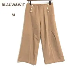 BLAUW&WIT(M)クロップドパンツ　ガウチョ　日本製　毛　高級感