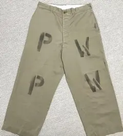 50s US.ARMY アーミーチノPWステンシルプリント チノパン 52s