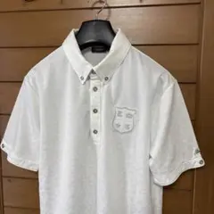 未使用サイズLL/KAPPA GOLFカモフラ織柄QUICK DRY半袖BDポロ
