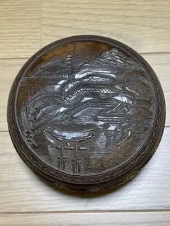 木彫 菓子器!???