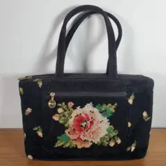 FEILER フェイラー レディース ハンドバッグ 花柄 ブラック かわいい