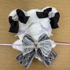 にじぱぺっと　ぬい服　10cmサイズ　くま　黒