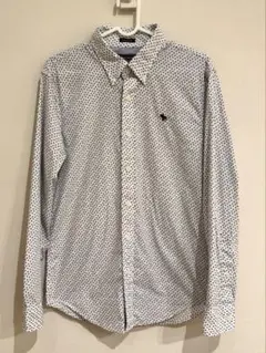 アバクロンビー&フィッチ　メンズ　長袖シャツ　花柄　S サイズ　スーパースリム