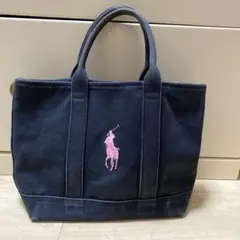 ラルフローレン　Ralph Lauren ブラック トートバッグ