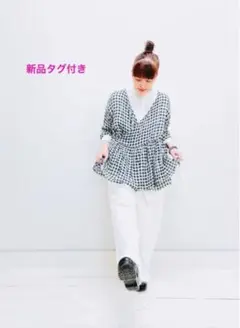 【新品 Gauze# リネンギンガムカシュクール ヴェリテクール ネストローブ
