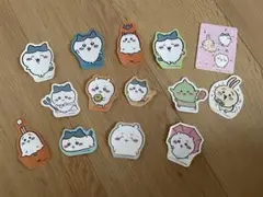 ちいかわ ダイカットステッカーセット おまけ　ハチワレ　キーホルダー