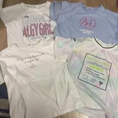 ALGY テキストプリント Tシャツ 4枚セット