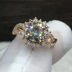 ダイヤ ゴールド リング ジルコニア 指輪 おしゃれ ジュエリー 10号