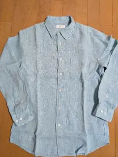 [UNIQLO] プレミアムリネンシャツ メンズ(L)