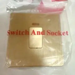 ライトロッカースイッチ ゴールド 250V 20A 88mmx86mm 5個入