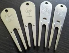 ❖スチール製《有名ゴルフ場》グリーンフォーク《４本》①