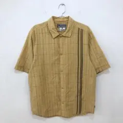 コロンビア Columbia 半袖チェックシャツ ベージュ【M】