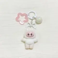 ラブブ キーホルダー ホワイト 白