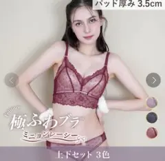 フェリチュール 極ふわブラ ブラジャーショーツセット