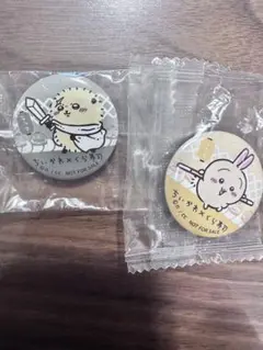 ちいかわ×くら寿司コラボ　缶バッチ2個セット