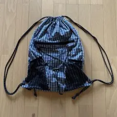 チェック柄ナップサック