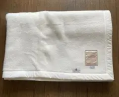 カシミヤ混毛布　ウール85% カシミヤ15% 生成色
