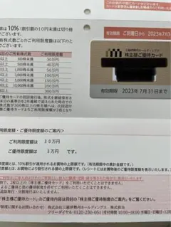 三越伊勢丹株主優待カード
