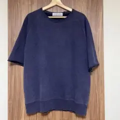 レミレリーフ ビンテージ風 ビッグシルエット スウェット パープル XL 半袖