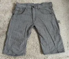 Lee グレンチェック柄ハーフパンツ 34