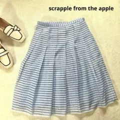 【スクラップルフロムジアップル】 L 膝丈フレアスカート　水色　夏